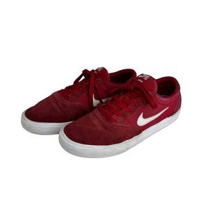 Nike SB Chron Red Mens Skate Shoes Sz 9.5 CD6278-600